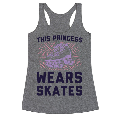 This Princess Wears Skates Racerback Tank Top