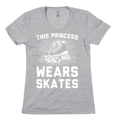 This Princess Wears Skates Womens T-Shirt