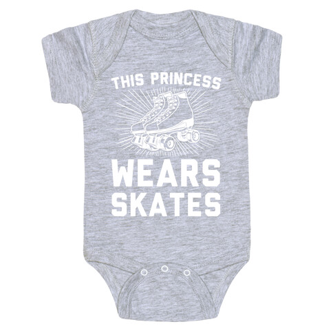 This Princess Wears Skates Baby One-Piece