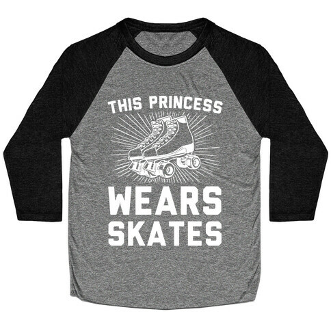 This Princess Wears Skates Baseball Tee