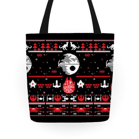 Scifi Spaceship Christmas Tote