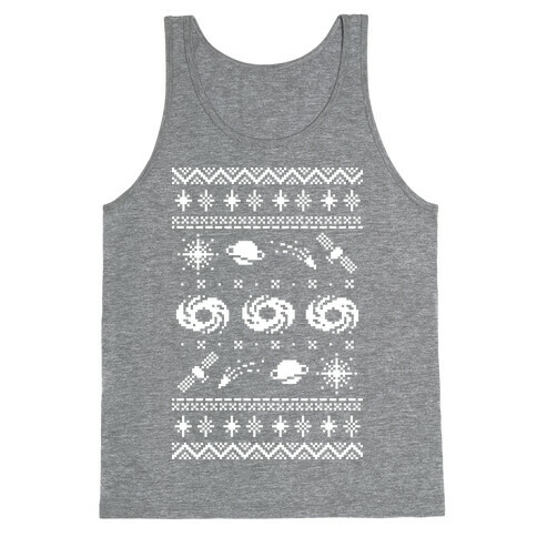 Interstellar Christmas Sweater Pattern Tank Top