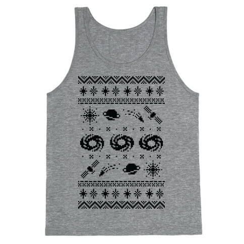 Interstellar Christmas Sweater Pattern Tank Top