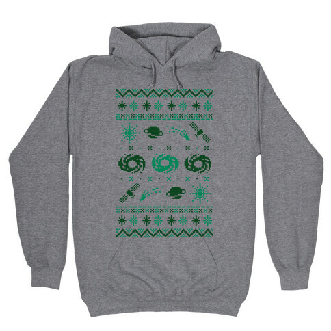 Interstellar Christmas Sweater Pattern Hooded Sweatshirt
