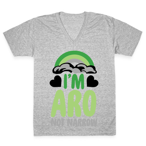 I'm Aro Not Narrow V-Neck Tee Shirt