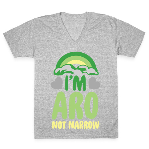 I'm Aro Not Narrow V-Neck Tee Shirt