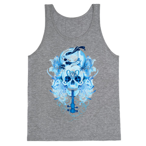 221B Watercolor Sherlock Skull Tank Top