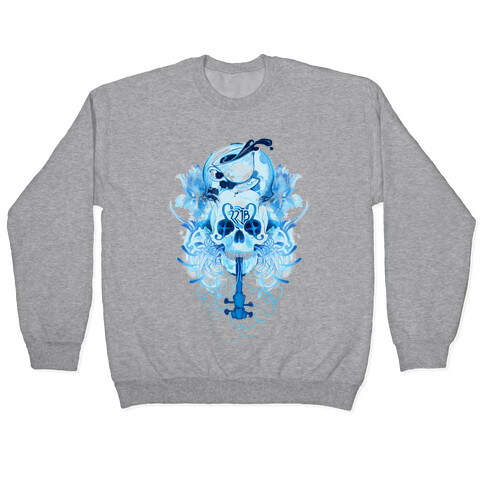 221B Watercolor Sherlock Skull Pullover