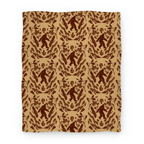 Sasquatch Sighting Pattern Blanket