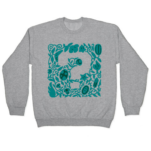 Floral Question Block Pullover