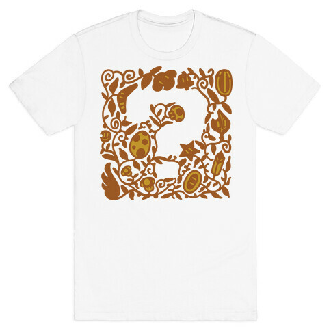 Floral Question Block T-Shirt