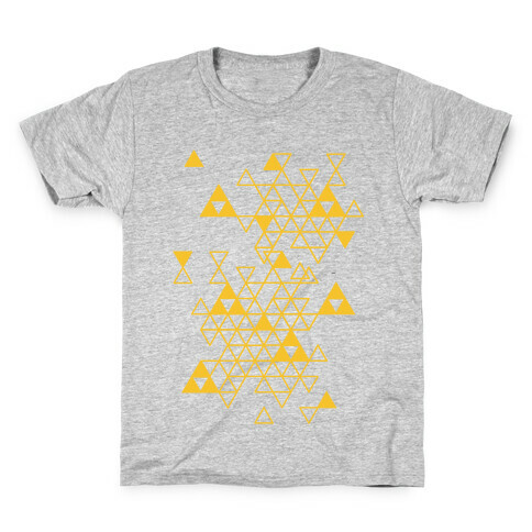 Geometric Triforce Pattern Kids T-Shirt