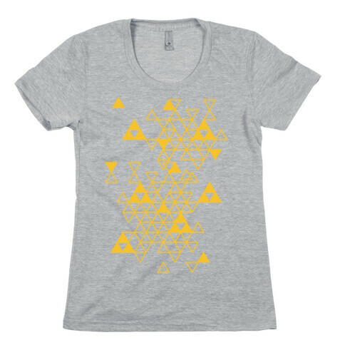 Geometric Triforce Pattern Womens T-Shirt