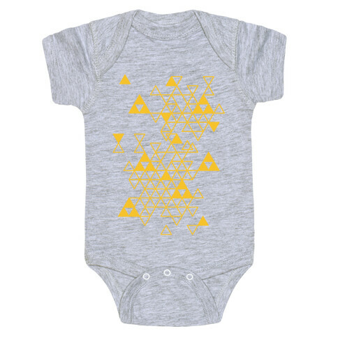 Geometric Triforce Pattern Baby One-Piece