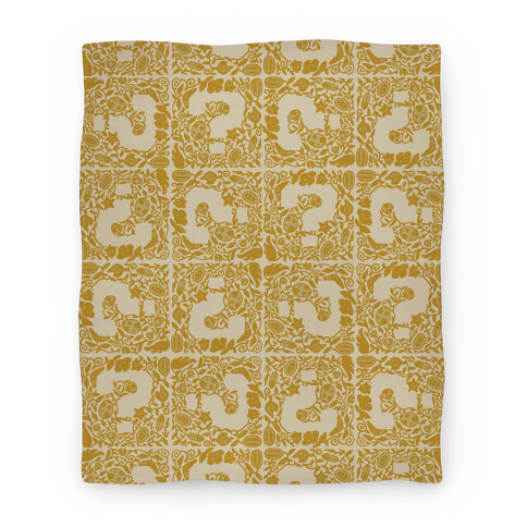 Floral Question Block Blanket