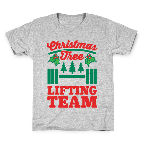 Christmas Tree Lifting Team Kids T-Shirt