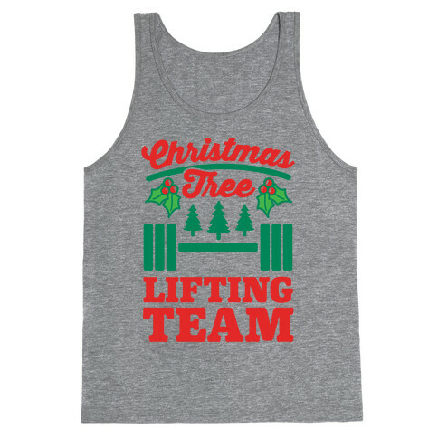 Christmas Tree Lifting Team Tank Top