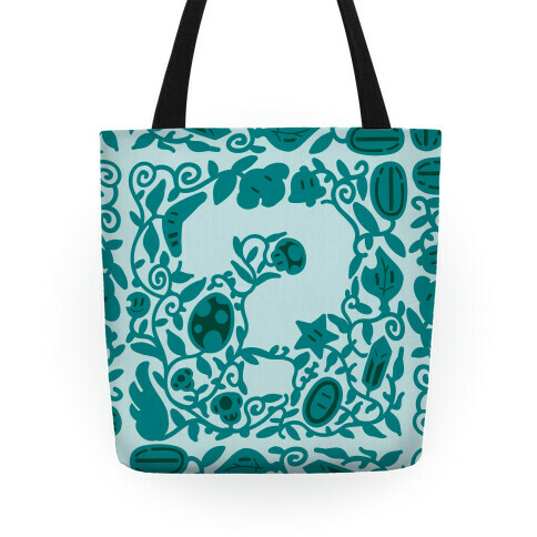 Floral Question Block Tote