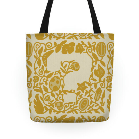 Floral Question Block Tote