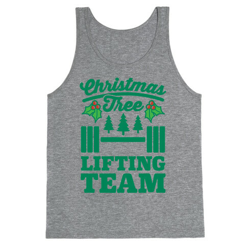 Christmas Tree Lifting Team Tank Top