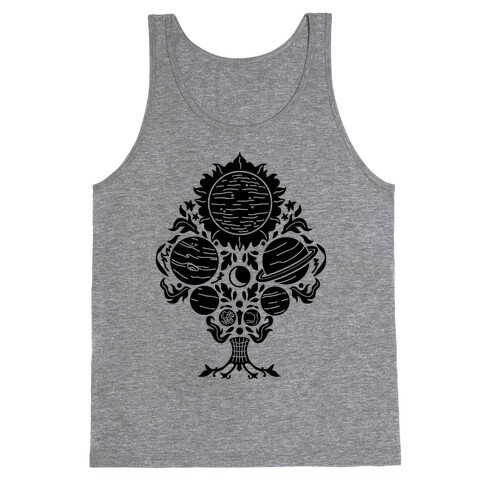 Victorian Planet Pattern Tank Top