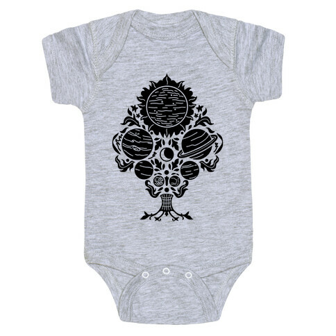 Victorian Planet Pattern Baby One-Piece