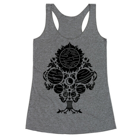 Victorian Planet Pattern Racerback Tank Top