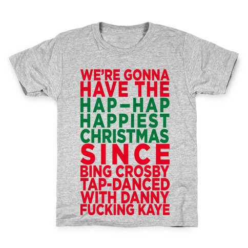Hap-Hap Happiest Christmas (baseball) Kids T-Shirt