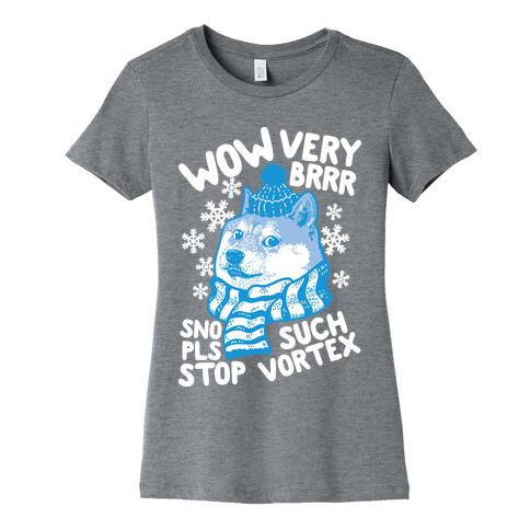 Winter Doge Womens T-Shirt