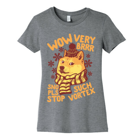 Winter Doge Womens T-Shirt