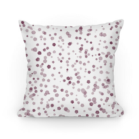 Polka Dot Watercolor Pattern Pillow