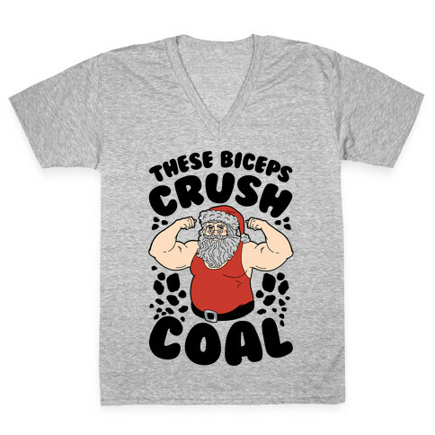 These Biceps Crush Coal V-Neck Tee Shirt
