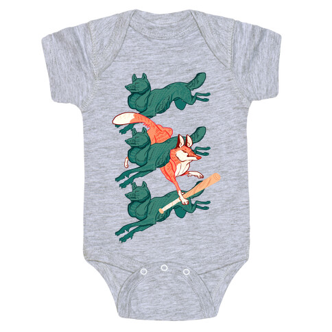 The Boy Who Runs With Wolves Baby One-Piece