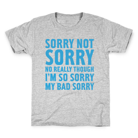 Sorry Not Sorry (Socially Awkward Introvert) Kids T-Shirt