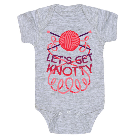 Let's Get Knotty (Knitting) Baby One-Piece