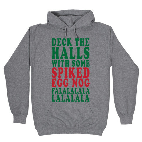 Deck The Halls (Party Tank) Hooded Sweatshirt