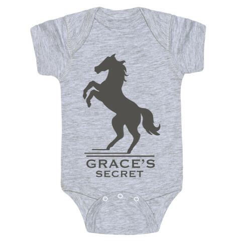 Grace's Secret Faux Fashion Logo Baby One-Piece