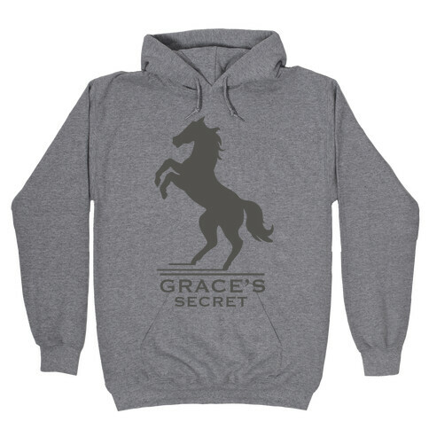Grace's Secret Faux Fashion Logo Hooded Sweatshirt