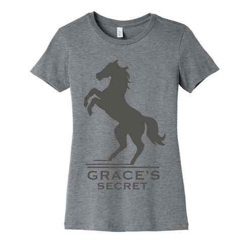 Grace's Secret Faux Fashion Logo Womens T-Shirt