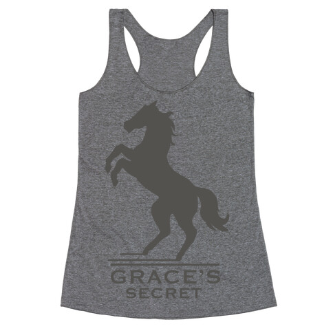 Grace's Secret Faux Fashion Logo Racerback Tank Top