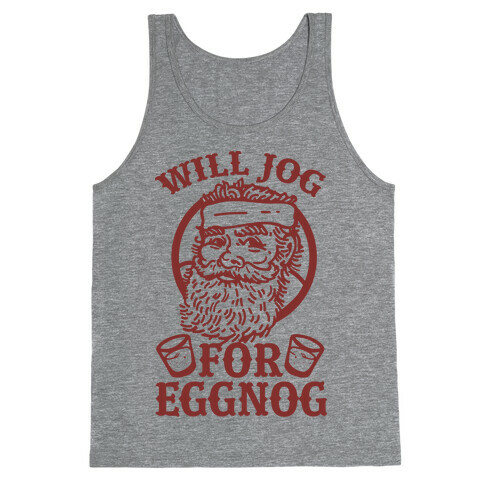 Will Jog For Eggnog Tank Top