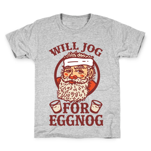 Will Jog For Eggnog Kids T-Shirt