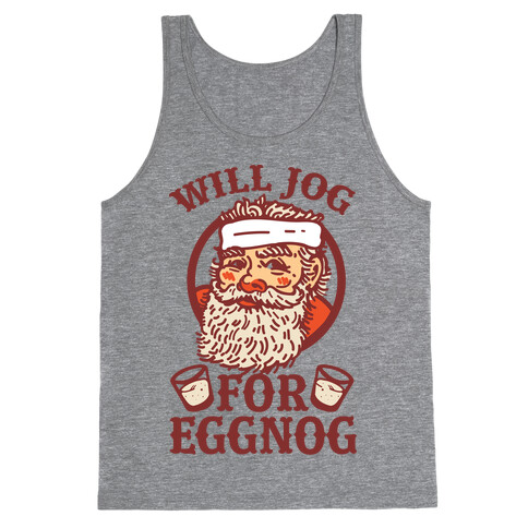 Will Jog For Eggnog Tank Top