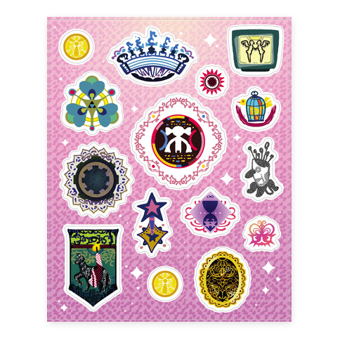 Madoka Magica Witches Kiss  Stickers and Decal Sheet