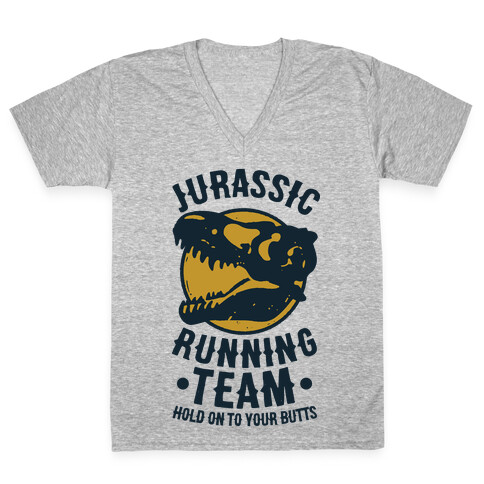 Jurassic Running Team V-Neck Tee Shirt