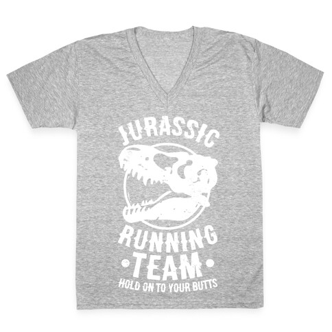 Jurassic Running Team V-Neck Tee Shirt