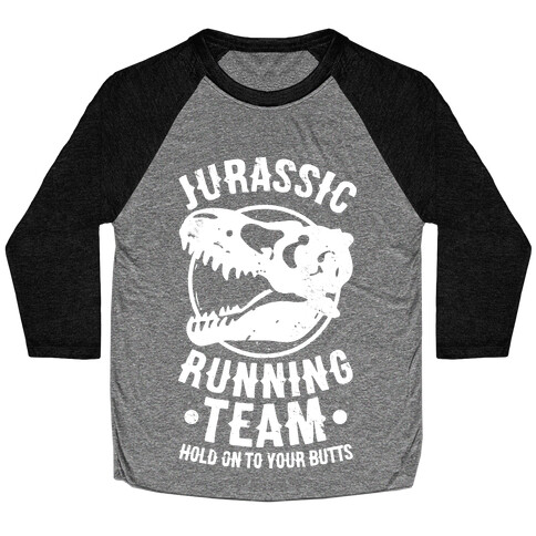 Jurassic Running Team Baseball Tee