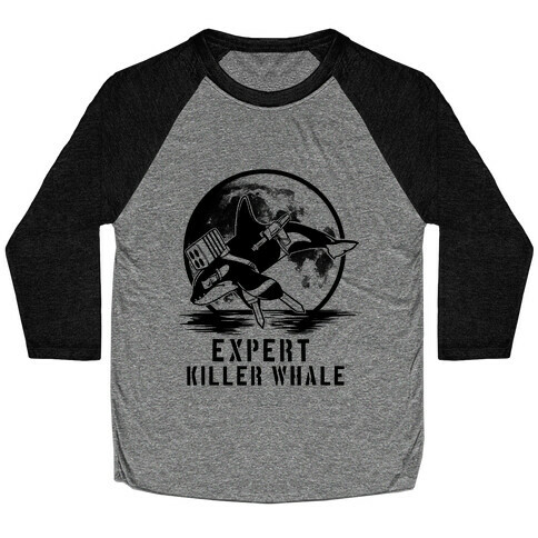 Expert Killer Whale Baseball Tee