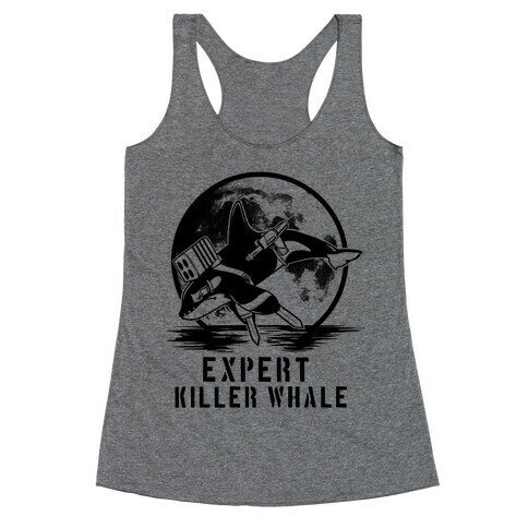 Expert Killer Whale Racerback Tank Top