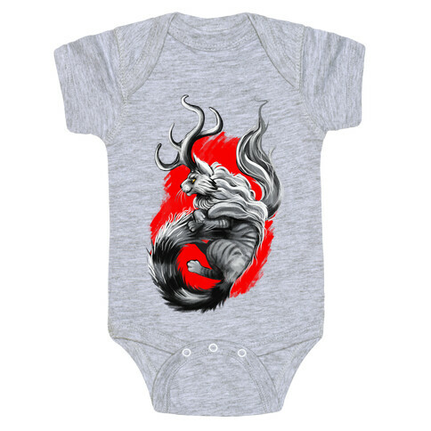 Catalope and Red Baby One-Piece
